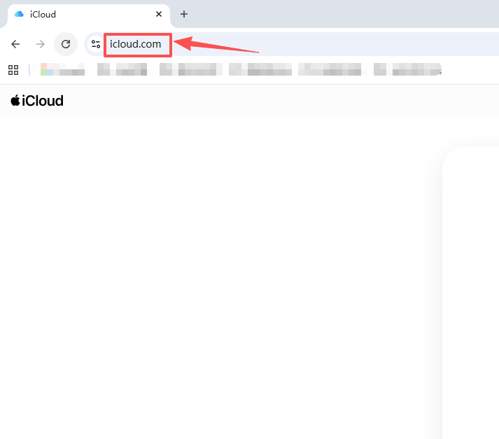 浏览器打开 iCloud